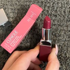 Clinique Pop Lip Colour + Primer Lipstick - 13 Love Pop Brand New, 100% Authentic Clinique Plum Pop Lipstick, Mocha Lipstick, Colourpop Lipstick, Clinique Lip, Clinique Black Honey, Pop Lipstick, Clinique Lipstick, Love Pop, Clinique Pop