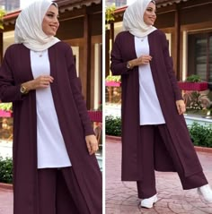 Islamic Fashion Dresses, Simple Dress Casual, Hijab Style Tutorial, Abaya Style, Hijabi Fashion Casual, Girls Casual Dresses, Modesty Fashion, Hijabi Outfits Casual, Muslim Fashion Dress