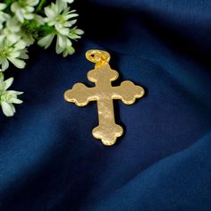 Plain Gold Plated Cross Pendant is designed to be paired with a simple necklace or chain, making it a great choice to elevate any outfit with elegance. The traditional yet modern appeal of this religious jewellery adds a touch of grace and sophistication. It serves as a powerful reminder of faith and love, making it a meaningful gift for any occasion.