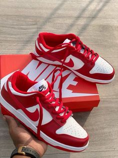 #jordan4 #shoes #luxury #aesthetic #jordan #nikedunks Jordan Air Red, Nike Shoes Red And White, Dunk Nike Shoes, Red Nike Dunks Outfit Woman, Red Jordans Aesthetic, Girly Jordans, Nike Jordan Aesthetic, Nike Dunks Aesthetic, Jordan Rouge