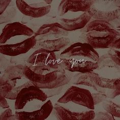 many different types of lips are shown in red and white colors on a paper background