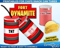 printables for chips and snacks can tubes