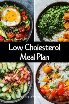 Maintaining a healthy heart starts with the food you eat. High cholesterol is a significant risk factor for cardiovascular diseases, and making smart dietary choices can help keep cholesterol levels in check. #Low Cholesterol Meal PlanNING #low cholesterol low sugar meal plan #low fat low cholesterol meal plan #1200 calorie meal plan low cholesterol #30 day low cholesterol meal plan #cholesterol and low saturated fat diet meal plan #low cholesterol high protein meal plan Good Meals For High Cholesterol, How Lower Cholesterol, Low Fat Cholesterol Diet, Cholesterol Lowering Diet Plan, Food Low In Cholesterol, Easy Recipes For High Cholesterol, Heart Healthy One Dish Meals, High Cholesterol Meal Prep, Healthy Recipes For Lowering Cholesterol