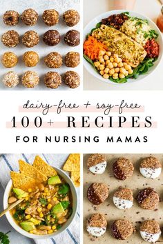 Breastfeeding Snacks, Dairy Free Protein, Dairy Free Recipes Dinner, Soy Free Dairy Free, Breastfeeding Foods