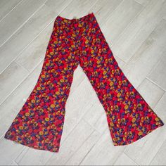 Super Soft High Waisted Flare Pants With Side Zipper. From Urban Outfitters. Brand New Urban Outfitters Multicolor Bottoms For Spring, Spring Multicolor Bottoms From Urban Outfitters, Vintage Red Bottoms For Party, Urban Outfitters Full Length Bottoms For Spring, Casual Party Bottoms From Urban Outfitters, Urban Outfitters Full-length Spring Bottoms, Spring Full Length Bottoms From Urban Outfitters, Urban Outfitters Casual Party Bottoms, Spring Party Bottoms From Urban Outfitters