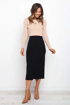 Cody Skirt - Black - Petal & Pup Business Casual Skirt, Classic Thanksgiving, Thanksgiving Outfit Ideas, Thanksgiving Outfit Women, Thanksgiving Outfits, Fall Inspo, Professional Attire, Outfit Women, Thanksgiving Outfit