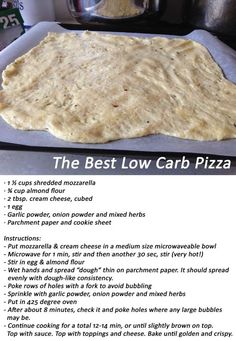 the best low carb pizza recipe on the app store's ipad or iphone