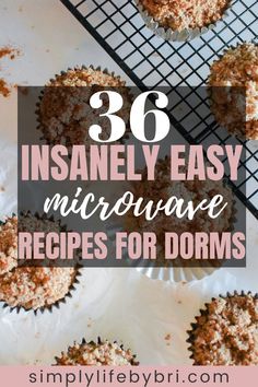 microwave recipes for dorms College Microwave Recipes, College Cooking Recipes, Hotel Cooking, Cake Microwave, Convection Oven Recipes