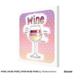 a wine glass with the words wine on it