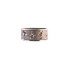 A vintage sterling silver CZ star set band. The inside is stamped sterling. The ring is slightly tarnished but otherwise in good condition. The ring is a size 8. Star-shaped Engraved Rings For Anniversary, Silver Star-shaped Anniversary Ring, Vintage Star-shaped Anniversary Rings, Vintage Sterling Silver, Cincinnati, Band Rings, Jewelry Rings, Etsy Accessories, Accessory Gift