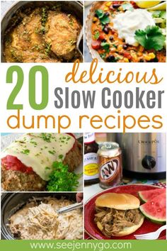 20 delicious slow cooker dump recipes