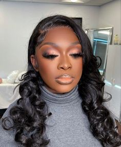 Thirty Fine, Client Makeup, Face Makeup Tutorial Video, Exotic Makeup, Gold Makeup Looks, Makeup Creative, Natural Glam Makeup, Makeup For Black Skin, Summer Makeup Looks