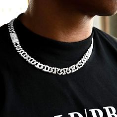 Custom Diamond Cuban Link Name Chain - VVS, VS, SI | Gold Presidents Chain With Letters, Name Chain, Dream Bracelet, Urban Jewelry, Picture Necklace, Picture Pendant, Gold Pendant Jewelry, Jewelry Pendants, Hip Hop Jewelry