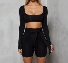 Womens Jumpsuit Two Piece Set Square Collar Bandage Short Playsuit Bodycon Romper Outfit, Bodycon Romper, Rompers Womens Jumpsuit, Matching Sets Outfit, Compression Garment, Backless Crop Top, Short Playsuit, Chic Shop, Blue Jumpsuits