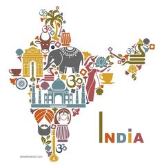 ​ Which countries have the richest culture in the world? Culture is one of the component that absolutely exist in a country, why? Because culture is a form of product that has developed from year t… Indian Map, India Poster, India Map, India Culture, India Country, Indian Art Paintings, Rishikesh, Happy Independence