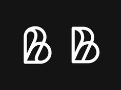 the letters b and d are white on black