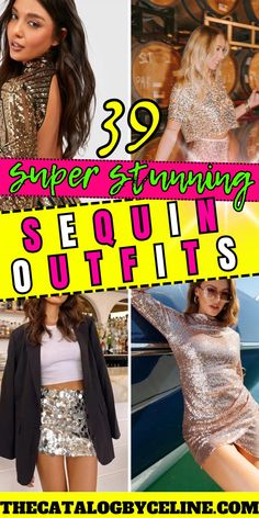 39 Super Stunning Sequin Outfits That Sparkle and Slay! New Years Outfits | New Years Eve Outfits Sparkle Outfits, New Years Outfits, Sequin Outfits, Holiday Party Outfit Christmas, Sparkly Outfits