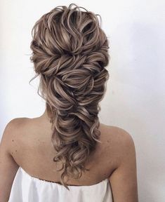 Cascading Hairstyles, Curly Wedding Hairstyles, Long Wedding Hairstyles, Groom Hair, Wavy Wedding Hair, Mother Of The Bride Hair, Curly Wedding Hair, Prom Hairstyles For Short Hair, Hairstyles Wedding