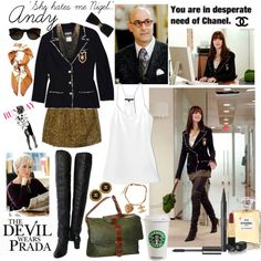 the devil wears prada fashion collage