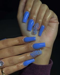 Periwinkle Gel Nails, Periwinkle Nails Acrylic, Periwinkle Nails Designs, Nails Periwinkle, Periwinkle Nails, Kylie Nails, Hoco Nails, Makeup Steps