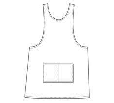 a white tank top with a pocket on the front