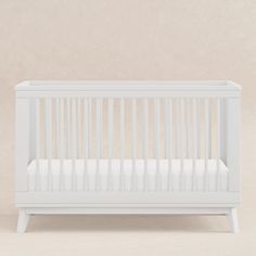 M5801W Babyletto Scoot, Mid Century Modern Nursery, Crib To Toddler Bed, White Crib, Nursery Modern, White Nursery, Stylish Mom, Breathe Easy, Convertible Crib