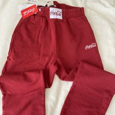 Nwt Joggers Nike Joggers Red, Leather Jogger Pants, Style Sweatpants, Leather Joggers, Pink Sweatpants, Cropped Joggers, Drawstring Jogger, Jogging Bottoms, Printed Joggers