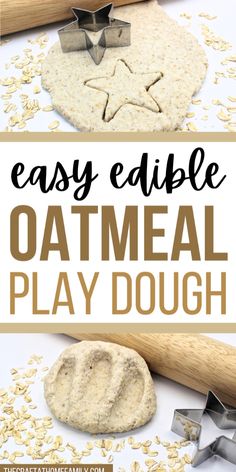 an easy recipe to make oatmeal play dough