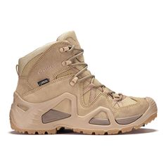 Zephyr GTX Mid TF Ws - Desert - Baker's Boots and Clothing Walking Boots Women, Lowa Zephyr, Lowa Boots, Close Quarters Combat, Walking Boots, Trail Shoes, Leather Fabric, Gore Tex, Saucony Sneaker