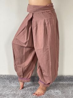 "Thai Hill Tribe FabricHarem Pants with Ankle Straps, Thai Ankle Straps pants, Harem pants, Hilltribe pants The perfect pair of pants for springtime. Super comfortable. Made from the highest quality Thai cotton with open-side legs and ankle cuffs with adjustable straps, you can move freely while practicing yoga, doing the split, or chasing your dreams. Be bold, be free, be beautiful, be bohemian. Suitable for both men and women. The elastic waist on the back allows the pants to fit most sizes. O Bohemian Clothes Women, How To Do Splits, Strap Pants, Harem Pants Women, Womens Pants, Elastic Waist Pants, Ankle Cuffs, Tai Chi, Bohemian Clothes