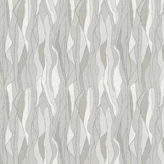 a gray and white wallpaper with wavy lines