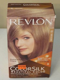 AUCTION IS FOR ONE NEW REVLON COLOR SILK BEAUTIFUL COLOR AMMONIA FREE PERMANENT HAIR COLOR.  100% GRAY COVERAGE.  COLOR: 61- DARK BLONDE. **PLEASE MAKE SURE YOUR SHIPPING ADDRESS IS CORRECT AT CHECKOUT. ITEMS WILL ONLY BE SHIPPED TO THE ADDRESS ON YOUR EBAY ACCOUNT AND CANNOT BE CHANGED AFTER CHECKOUT.** **TO AVOID OVERPAYMENT OF SHIPPING CHARGES WHEN YOU PURCHASE MULTIPLE ITEMS PLEASE DO NOT SEND PAYMENT UNTIL I SEND YOU AN INVOICE WITH COMBINED SHIPPING. I ONLY CHARGE ACTUAL SHIPPING AND USE F Revlon Colorsilk, Revlon Color, Medium Hair Color, Ebay Account, Gray Coverage, Permanent Hair Color, Dark Blonde, Revlon, Hair Colors