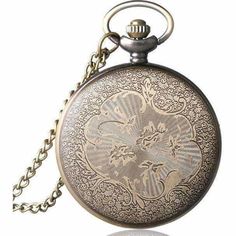 The best vintage Pocket Watch at the crossroads of gothic and steampunk. A sophisticated and elegant Steampunk Pocket Watch with intricate filigree work on the so-called 'spider web' cover. Its design is inspired by old watches worn by 19th century English clergymen, hence the influence of the mourning jewelry style. Type : Pocket watch Gender: Male or Female Movement: Quartz Dial diameter: 4.8 cm Display face : Analog Dial material : Acrylic Bevel function: Stationary Case material: Stainless s Steampunk Silver Pocket Watch With Metal Dial, Silver Steampunk Pocket Watch With Metal Dial, Vintage Bronze Metal Pocket Watch, Vintage Metal Pocket Watch With Antique Finish, Vintage Medallion Pocket Watch With Skeleton Dial, Steampunk Silver Watch Accessories Gift, Steampunk Style Silver Watch Accessories Gift, Steampunk Style Silver Watch Accessories For Gift, Silver Steampunk Watch Accessories Gift