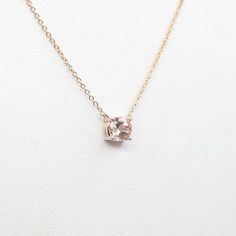 Round Morganite Solitaire Necklace, 14k Rose gold, White gold, and Yellow gold Necklace for Women, Dainty 4 Prong Charm Necklace Fine Jewelry Everyday Necklace With Prong Setting, Delicate 14k Gold Necklace With Prong Setting, Delicate 14k Gold Solitaire Necklace With Prong Setting, 14k Gold Necklace With Prong-set Round Pendant, 14k Gold Round Cut Solitaire Necklace, Fine Jewelry 14k Gold Necklace With Prong Setting, Solitaire Birthstone Necklace In 14k Rose Gold, 14k Rose Gold Necklace With Prong Setting, Elegant 14k Gold Birthstone Necklace With Prong Setting