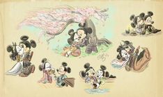 mickey and minnie mouses in disney's storybook, from the walt movie