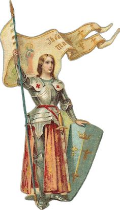 an image of a knight holding a flag