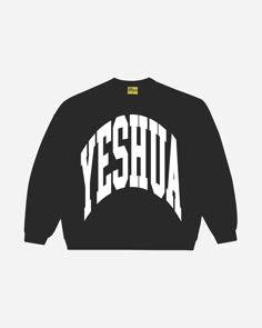 YESHUA SPIRIT CREW (BLACK) | NHIM APPAREL Jesus Hoodies, 2025 Outfits, Visible Image, Christian Clothing Brand, Balenciaga Shirt, Cute Outfits With Jeans, Modesty Outfits, Digital Closet