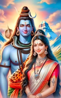 the hindu god and his wife