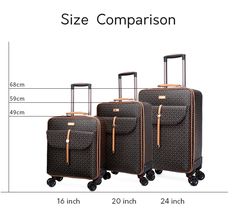 The excellent design and fine quality of this travel luggage make you want to travel more. It is made of synthetic material that makes it look stylish. This suitcase has spacious compartments that will let you stuff your essentials with complete ease. It works beautifully for both genders and comes with wheels. Specifications With Lock: Yes Origin: Mainland China Model Number: 1508 Main Material: PU Luggage Type: Rolling Luggage Item Width: 20cm Item Weight: 3.5kg Item Type: Luggage Item Length: Luxury Portable Travel Cases, Elegant Brown Luggage For Overnight Trips, Elegant Black Travel Bag For Trips, Elegant Brown Luggage For Weekend Trips, Elegant Rectangular Luggage For Weekend Trips, Elegant Luggage With Sleeve For Trip, Elegant Black Luggage For Overnight Trips, Black Travel Cases With Luggage Sleeve, Black Portable Luggage For Travel