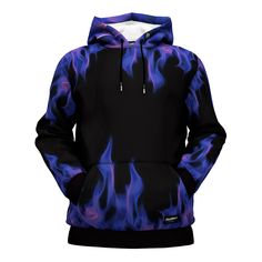 Cheap Purple Hoodie For Streetwear, Cheap Purple Hoodie With Graphic Print, Cheap Purple Hooded Top, Sapnap Purple Hoodie, Purple Hoodie With Graphic Print, Purple Adjustable Hood Sweatshirt For Streetwear, Purple Fleece Hoodie With Adjustable Hood, Black Hoodie Outfit, Flame Hoodie