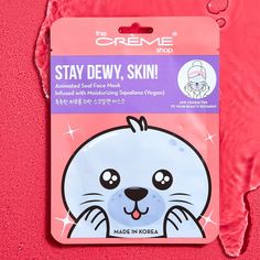 Stay Dewy, Skin! Animated Seal Face Mask - Infused with Moisturizing V – The Crème Shop Dry Heel Remedies, Dolce Milk, Seal Face, The Crème Shop, Dry Heels, Turmeric Face Mask, Cute Face Masks, Cute Seals, Blacklight Party