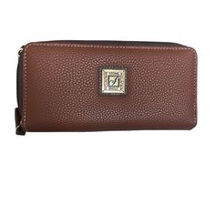 Gorgeous Leather Wallet From Stone Mountain! Plenty Of Room For All Of Your Necessities! Measures Approximately 7.5” X 4” X 1.5” Brand New, No Tags, No Box Elegant Everyday Tan Wallet, Brown Bifold Clutch With Zipper Closure, Elegant Brown Wallet For Daily Use, Classic Brown Clutch With Zipper Closure, Elegant Brown Wallet With Snap Closure, Everyday Tan Rectangular Wallet, Tan Wallets With Card Slots For Everyday Use, Tan Wallets With Interior Card Slots For Everyday, Elegant Everyday Brown Wallet