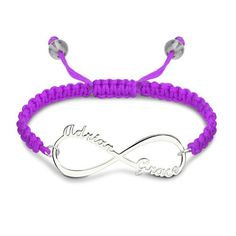 This customized infinity cord bracelet is a good way to show your love!! A completely meaningful and lovely gift for the loved one in your life. The meaning behind an infinity symbol jewelry is actually quite beautiful, it symbolizes eternity, empowerment, and everlasting love. You can also get the names of best friends, inspirational words, children, or anything else you can think of. Item specifics: Style Name Bracelet Thickness 1.2MM(0.048INCH) Pendant Size 4.4*1.35CM(1.76*0.54INCH) Material Mens Bracelet Personalized, Symbol Jewelry, Promise Bracelet, Valentines Day Couple, Infinity Symbol, Handmade Jewelry Gift, Cord Bracelet, Everlasting Love, Bracelet Sterling Silver