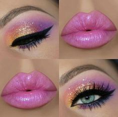 Lip Ideas, Rosa Make-up, Mascara Hacks, Make Up Designs, Smink Inspiration, Makijaż Smokey Eye, Colorful Eye Makeup, Makeup Eye Looks, Creative Eye Makeup