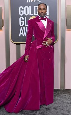 Billy Porter, Award Show Dresses, Golden Globes Red Carpet, Iconic Dresses, Sag Awards, Most Beautiful Dresses, Maxi Dress Wedding, Golden Globe