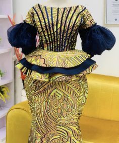 6 Pieces Ankara Skirt And Blouse, African Dresses For Wedding, Wears For Ladies, Dresses For Wedding Party, Net Gown, Flowing Gown, African Lace Styles, Wedding Party Wear