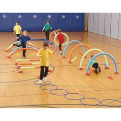 Buy WeeKidz Challenge Course at S&S Worldwide Preschool Gym, Gym Games For Kids, Kids Obstacle Course, Pe Activities, Challenge Course, Fun Group Games, Pe Games, Indoor Gym, Gym Games