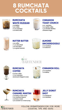 Rumchata Cocktails 2 Ingredients Cocktails, Frozen Rumchata Drinks, Cinnamon Rum Drinks, Rumchata Pineapple Cream Recipes, Rumchata Drinks Easy, Rum Chata Cocktails, Creamy Drink Recipes, Fun Signature Cocktails, Pineapple Rumchata Recipes