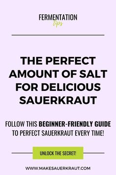 the perfect amount of salt for delicious sauerkraut is on sale at this store