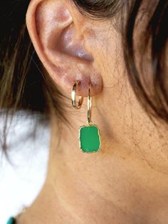 Our best selling pieces are now available as sets! We've done all the stacking for you and when you buy them together you'll also save on cost! ✦ WHAT'S INCLUDED IN THIS SET ✦ ✧ 1 pair Anuhea Aqua Chrysoprase Gemstone Hoop Earrings. ✧ 1 pair 15mm 14kt Gold Filled Tube Hoops. ✧ Metal: 14kt Gold Filled. ✧ Value: $138. ✧ All Ke Aloha Jewelry pieces come packaged thoughtfully, beautifully, and ready for gift giving. ✦ MORE EARRINGS ➤ http://www.etsy.com/shop/kealohajewelry?section_id=11465370 ✦ SHOP Hoop Earring Set, Gold Hoop Earring, Gemstone Hoop Earrings, Ear Stack, Hoop Earring Sets, Initial Jewelry, Jewelry Earrings Hoops, Gold Hoop, Gold Hoop Earrings